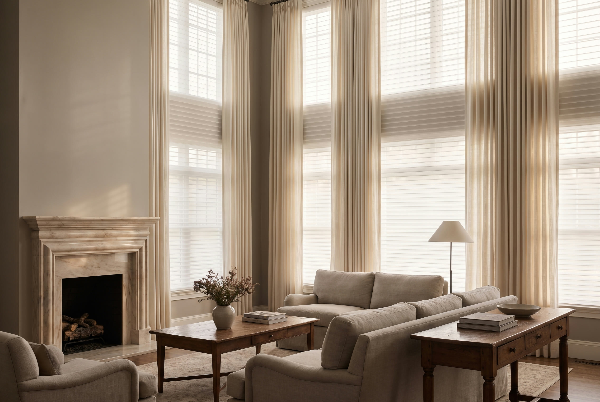 A Andover, MA home with Hunter Douglas window treatments