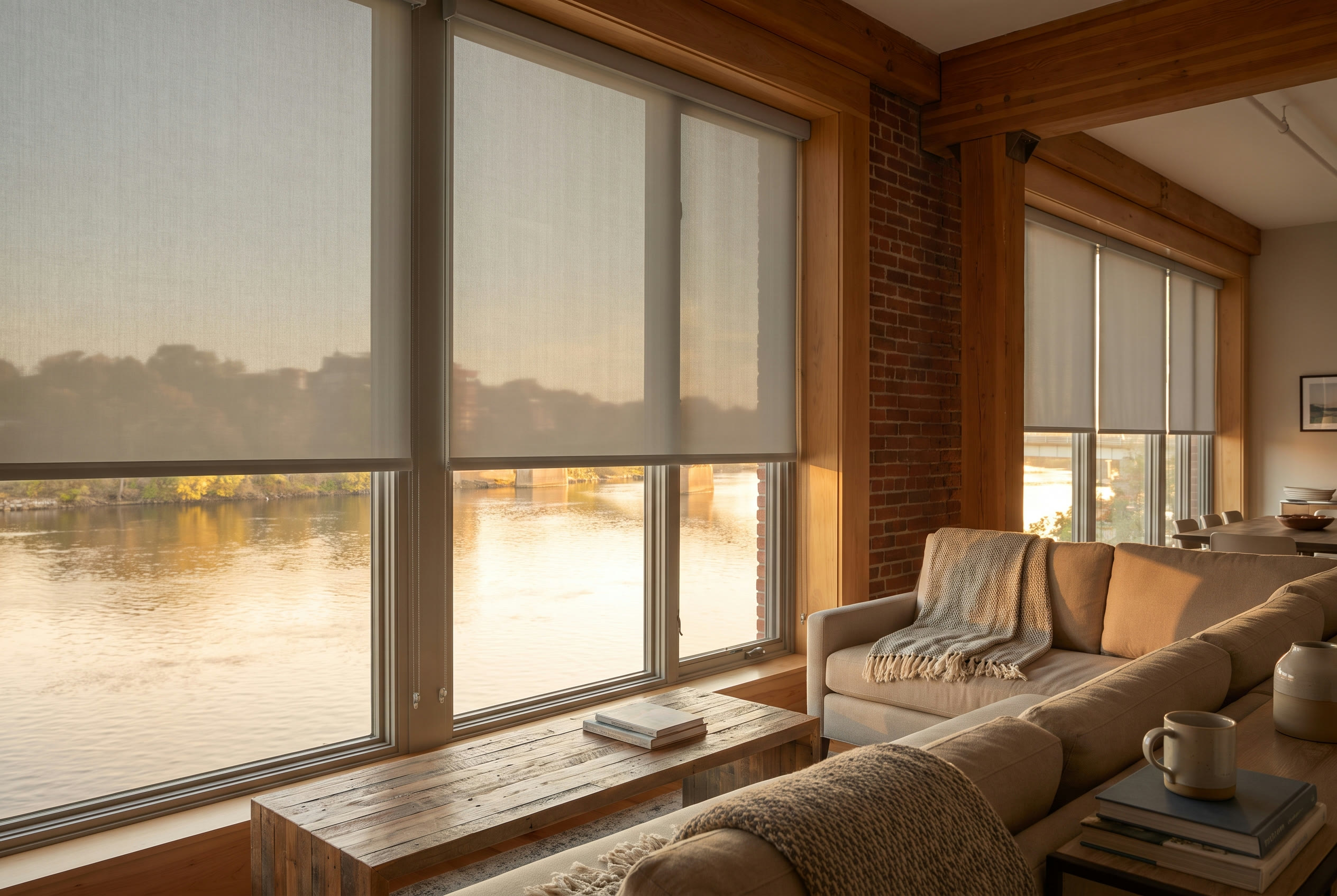 A Dover, NH home with Hunter Douglas window treatments