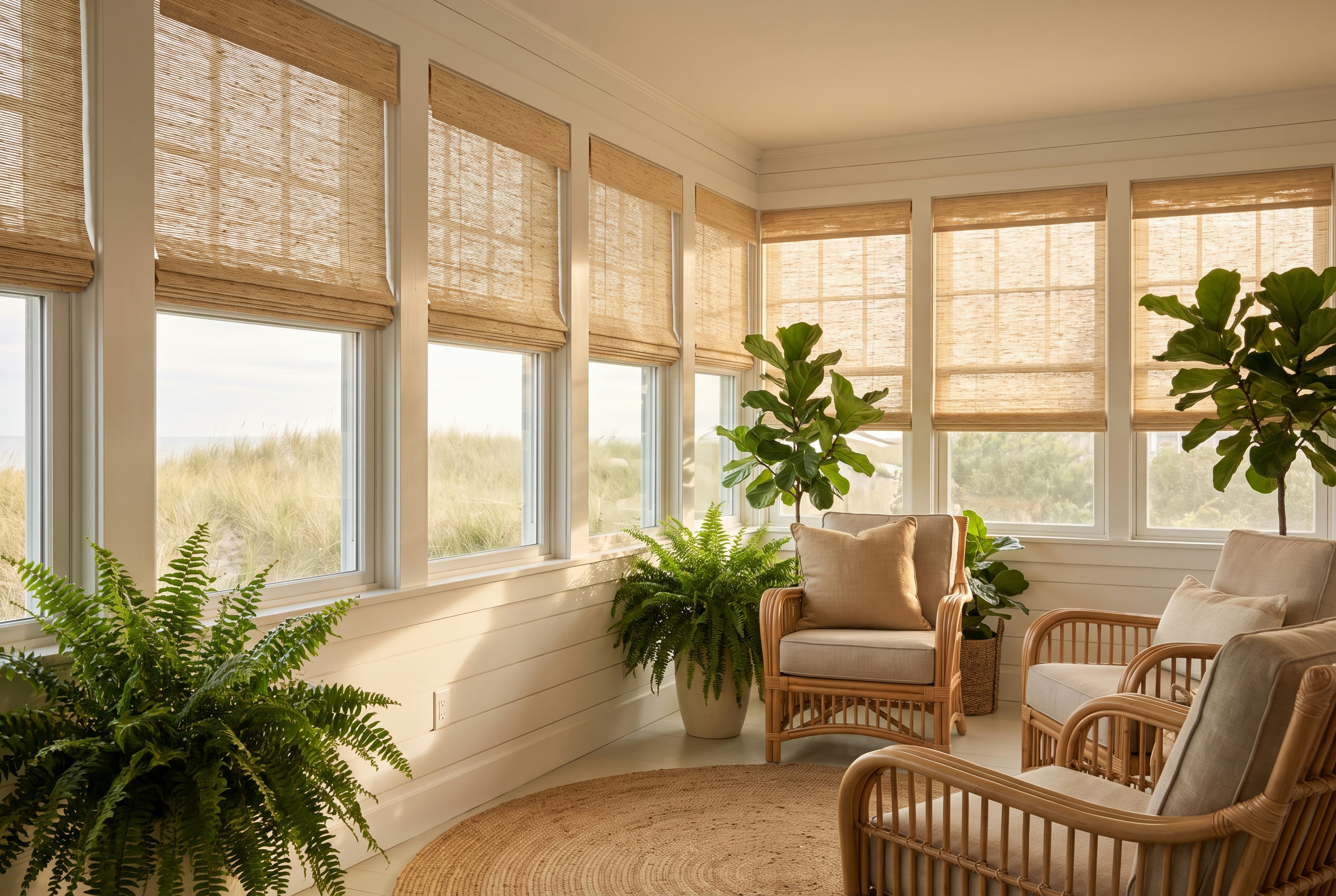 A Hampton, NH home with Hunter Douglas window treatments