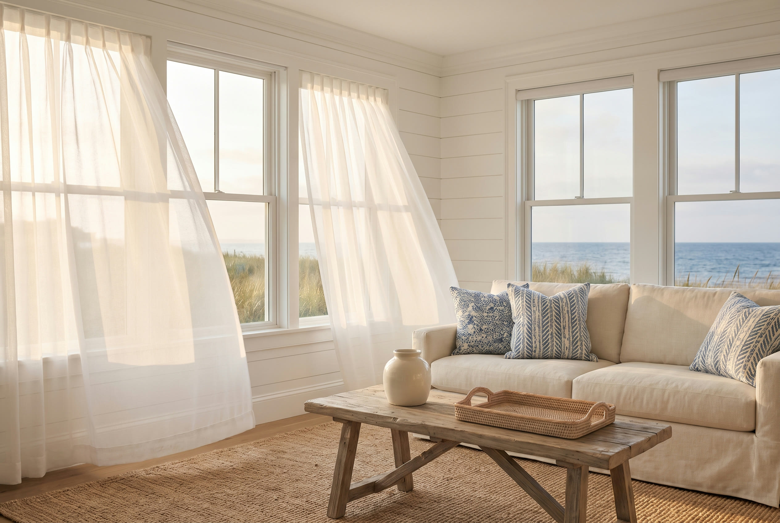 A Hyannis, MA home with Hunter Douglas window treatments