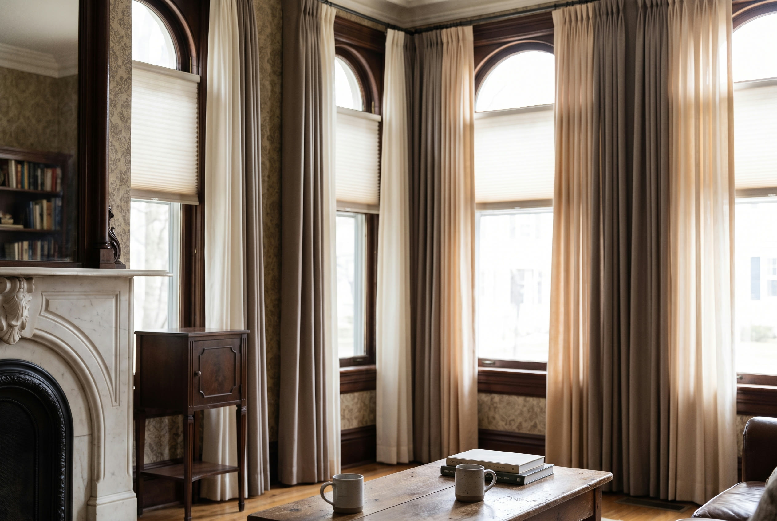 A Nashua, NH home with Hunter Douglas window treatments