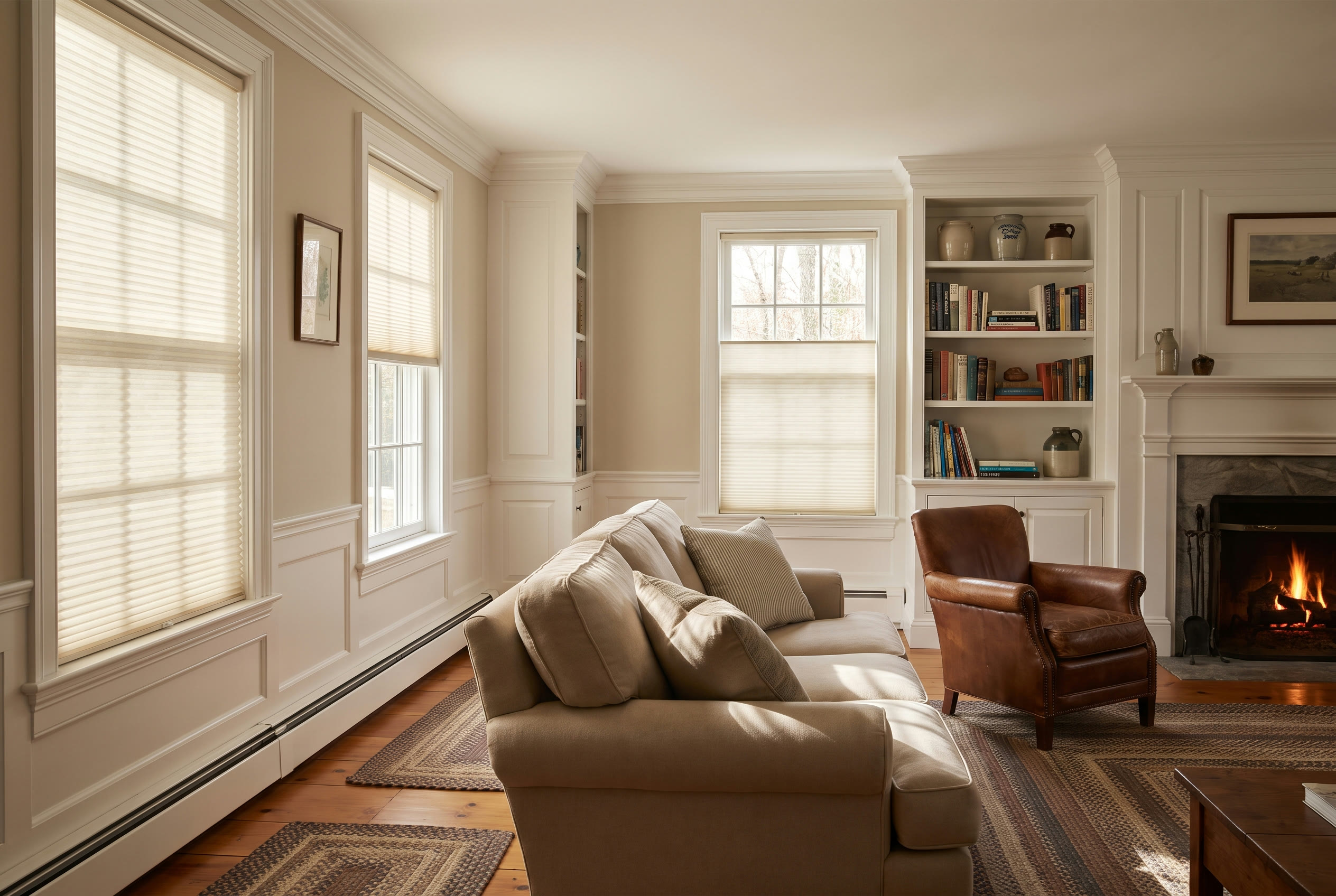 A North Andover, MA home with Hunter Douglas window treatments