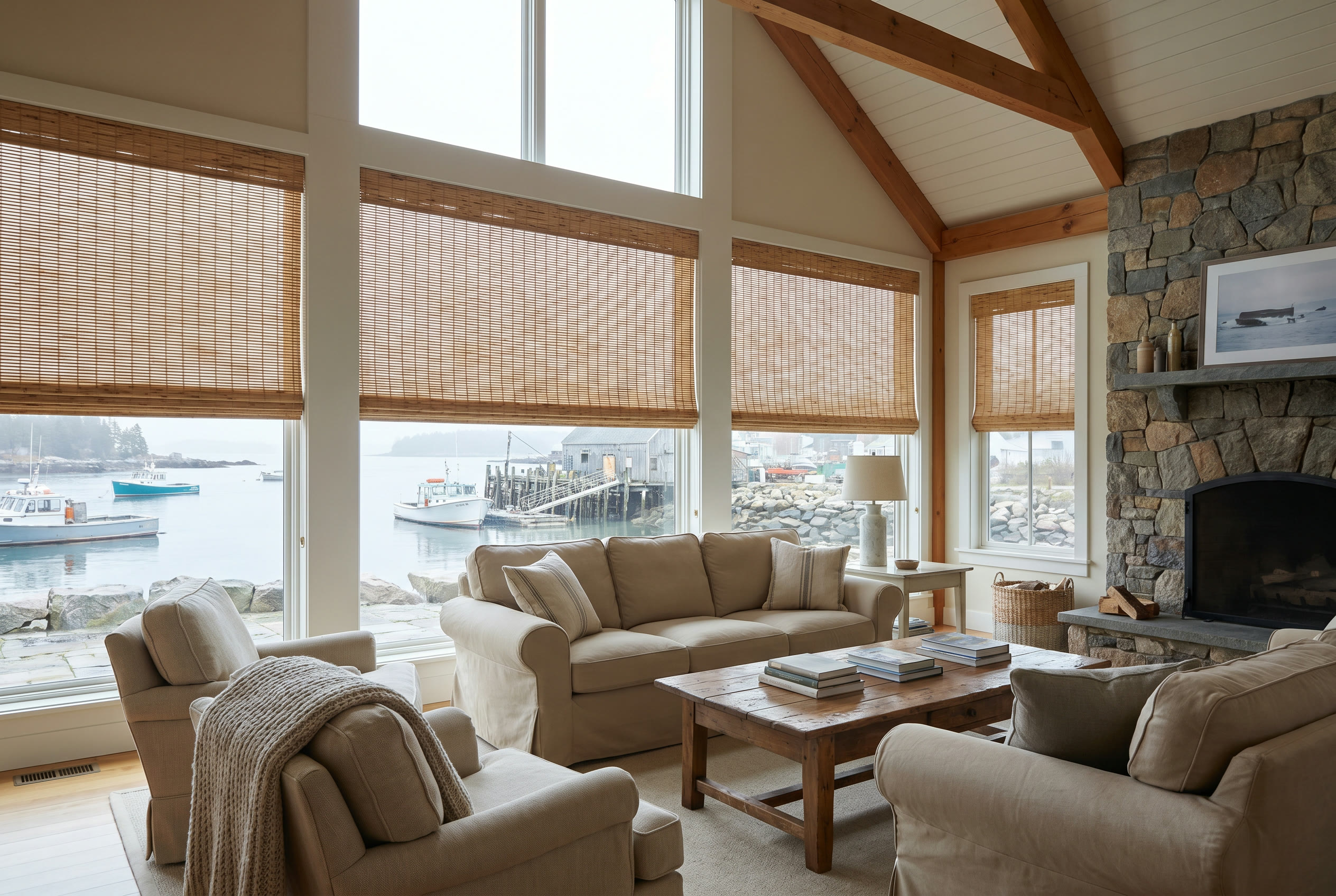 A Portland, ME home with Hunter Douglas window treatments