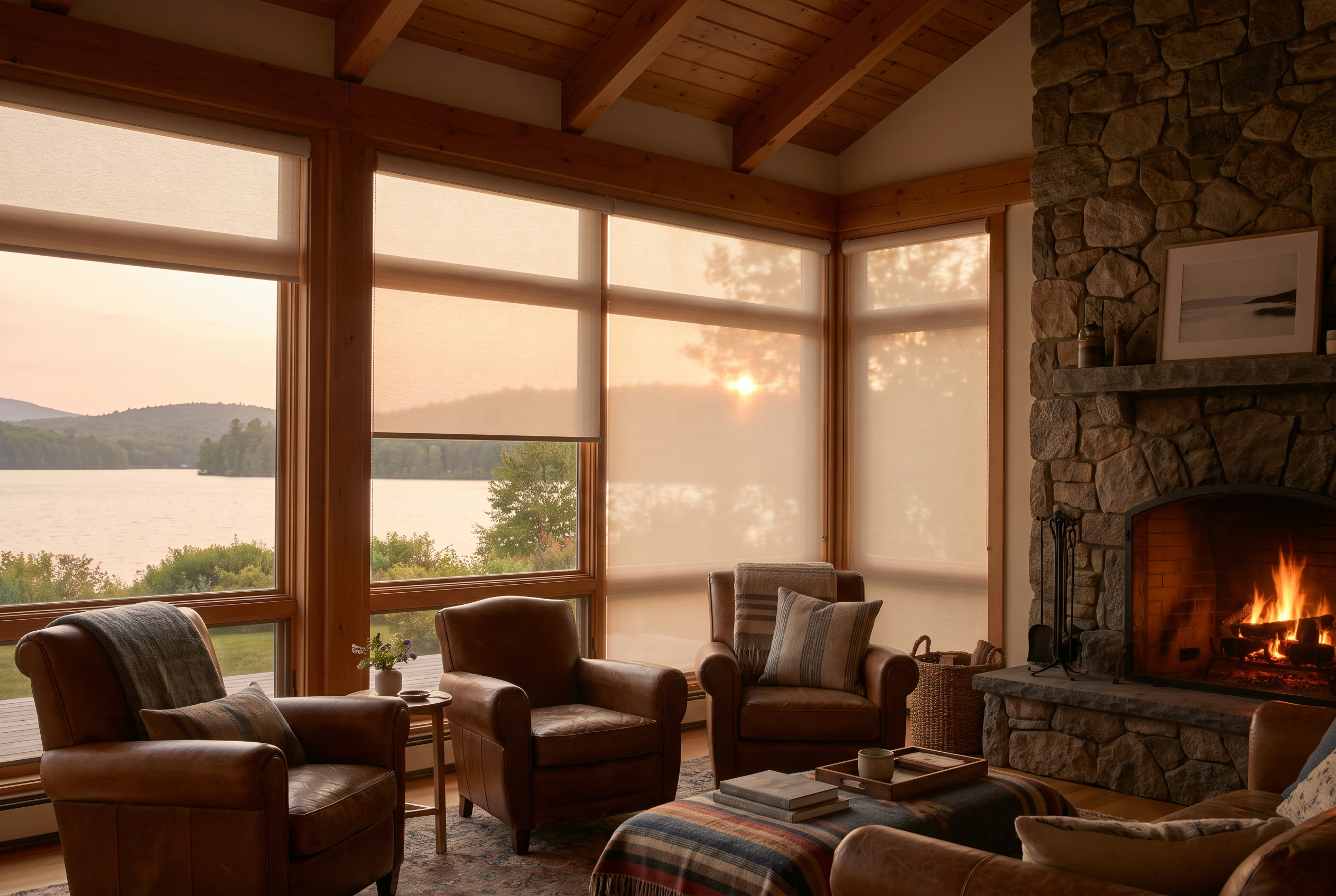 A Windham, NH home with Hunter Douglas window treatments